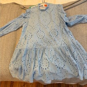 ELOQUII Baby Blue Eyelet Dress & Shell/Liner